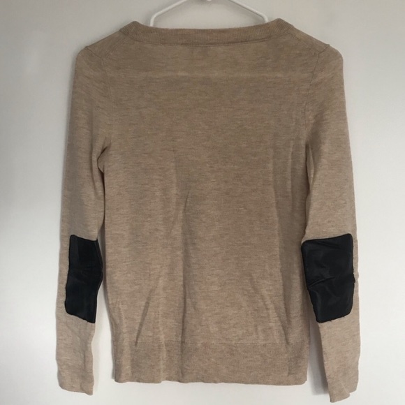 J. Crew - Tan Elbow Patch Sweater - Picture 3 of 6